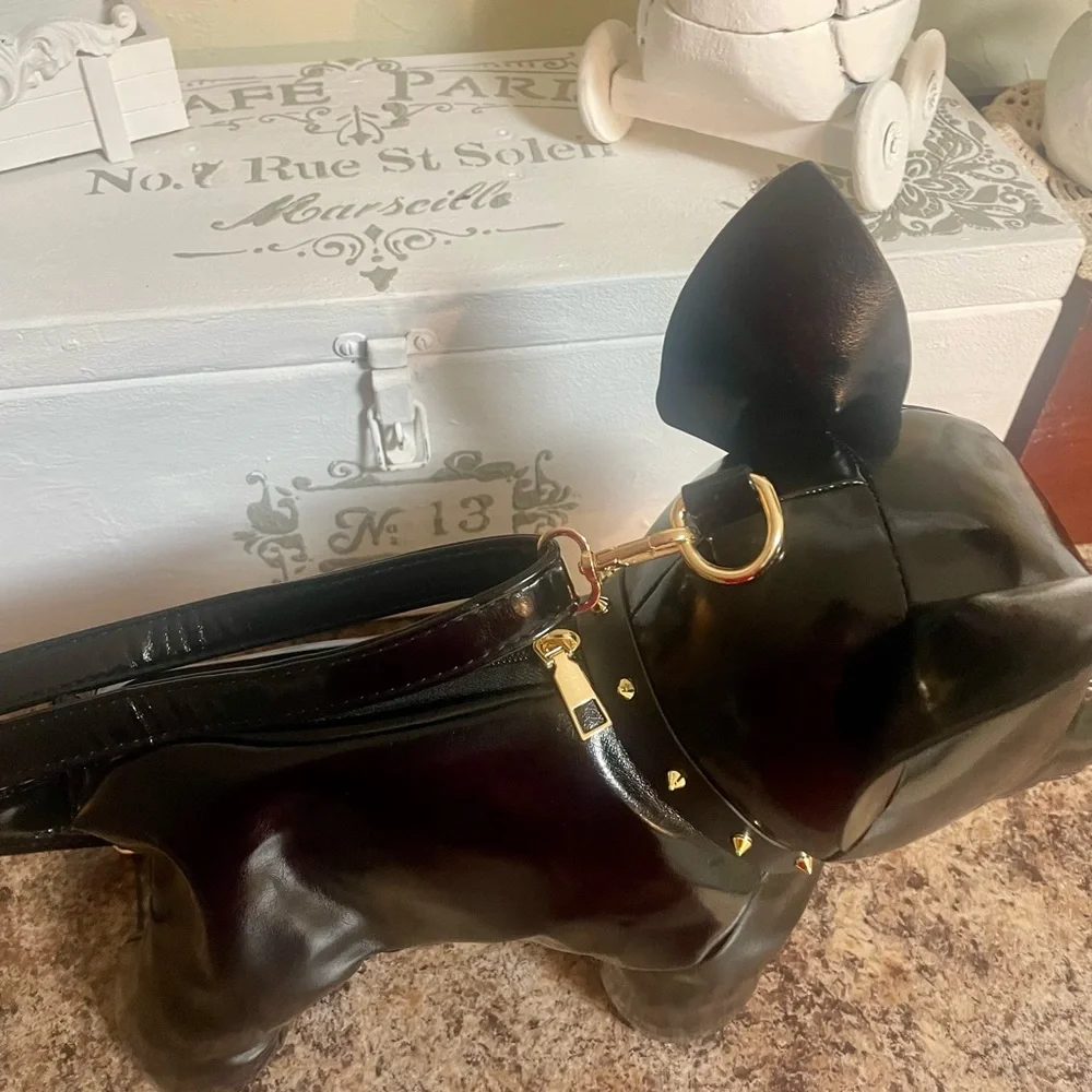 Adorable French bulldog handbag new never used